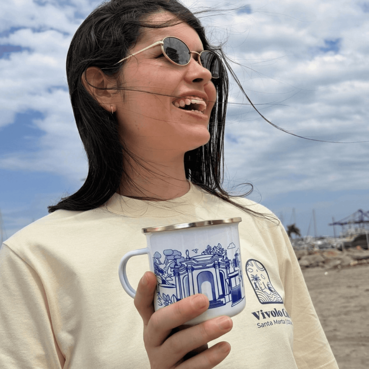 Santa Marta 500th Anniversary Enamel Mug